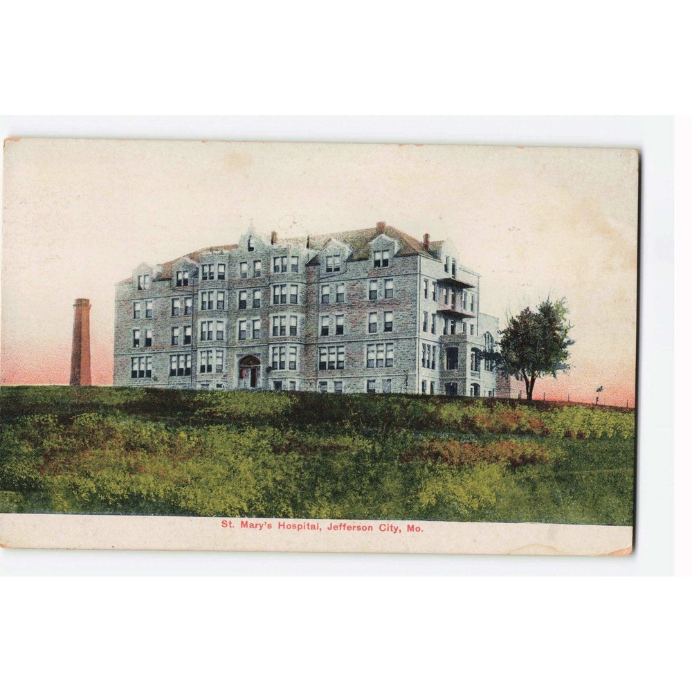 Vintage 1914 St Mary's Hospital Jefferson City Missouri Postcard Litho-Chrome